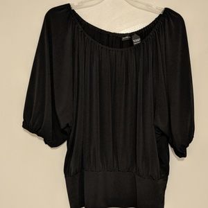 Black Boho Top